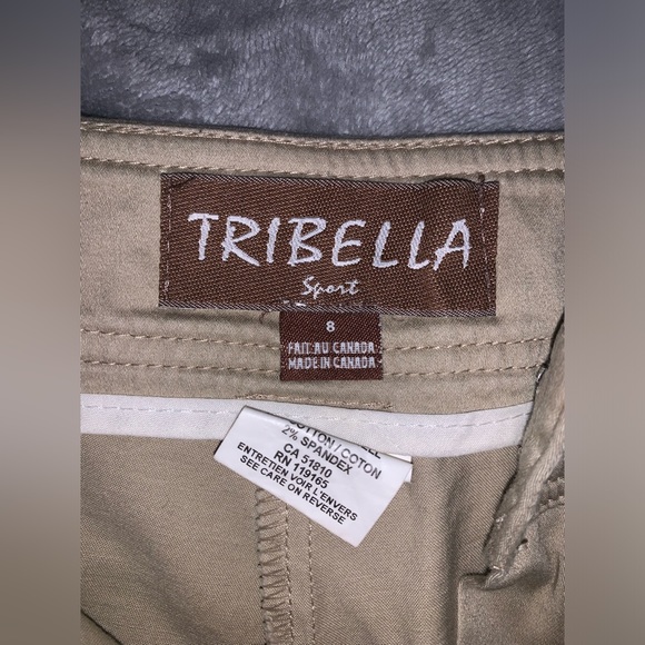 Tribella Sport khaki knee length shorts size 8 - Picture 2 of 3